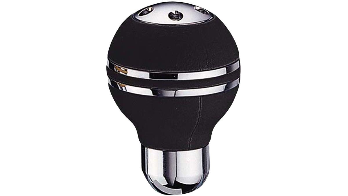 Pommeau+M-2+cuir+noir+avec+anneau+chrome